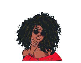 #19 para Illustration of Black Woman por mfaraby