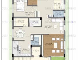 #30 สำหรับ Floor plan for 3bhk home โดย DesignForum77