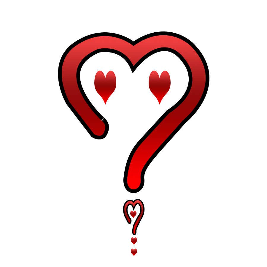 Penyertaan Peraduan #55 untuk                                                 Love heart question mark
                                            