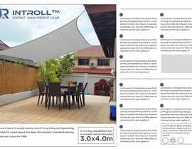 #16 pentru Design a product 1 page for Sun Shade Sail. de către webbymastro