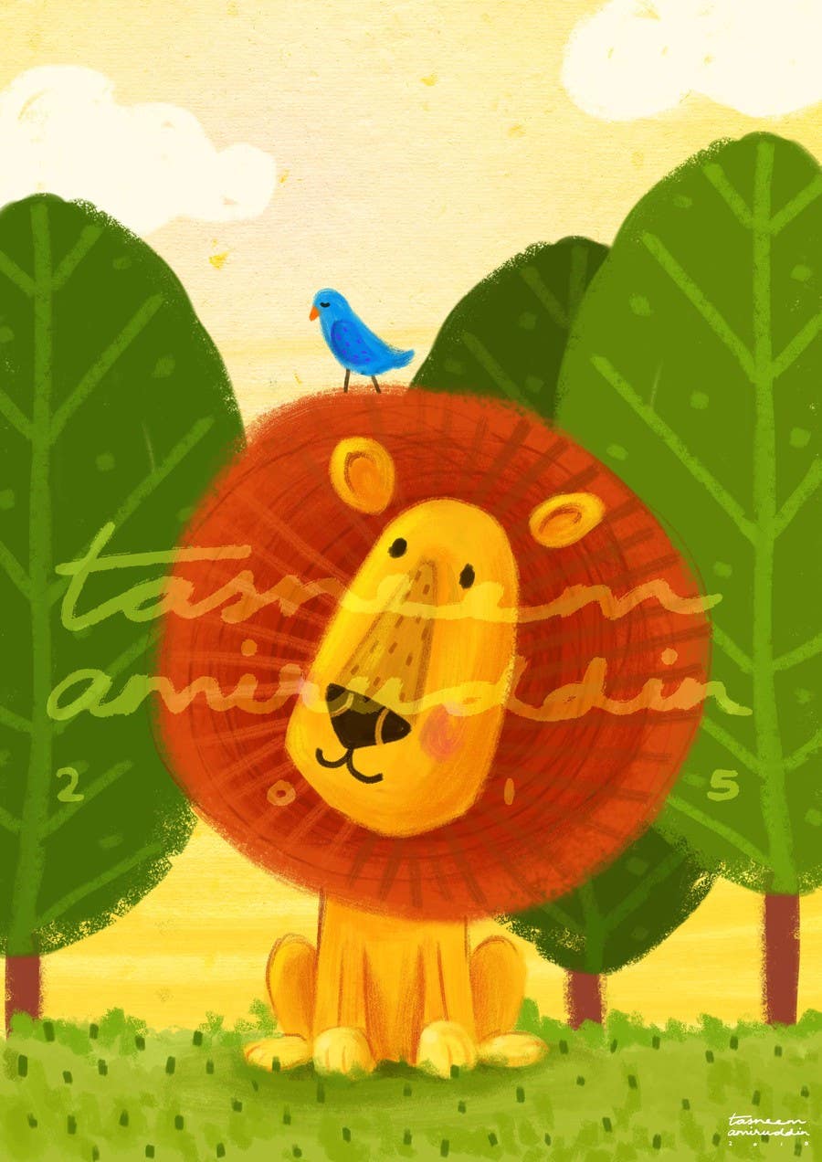 Συμμετοχή Διαγωνισμού #17 για                                                 A Children's picture of a Lion
                                            