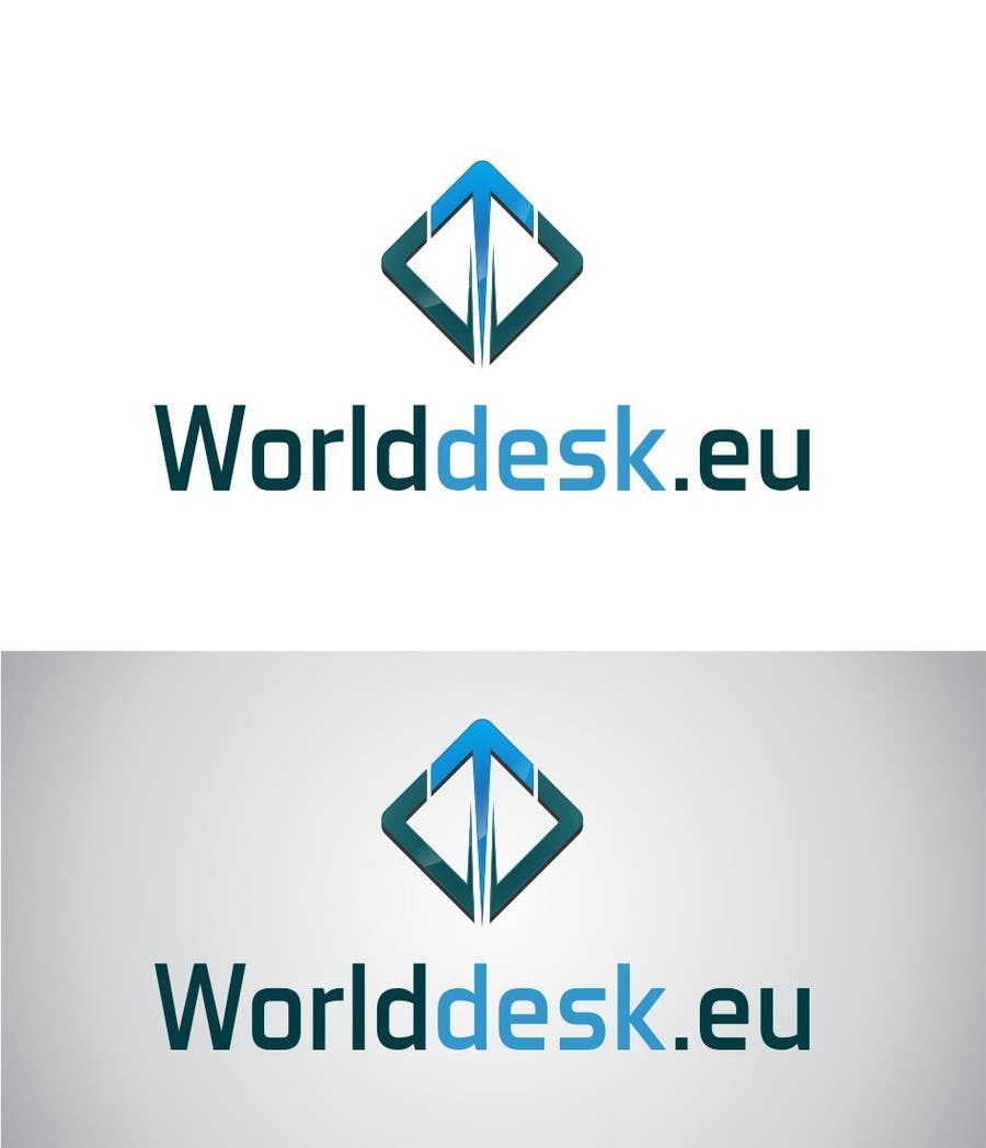 Contest Entry #7 for                                                 Design a Logo for the future system Worlddesk.eu in 3d look
                                            