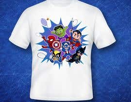 nº 13 pour Design a T-Shirt for Parody Avengers, Badminton, Chibi style par svetlanabolonna 