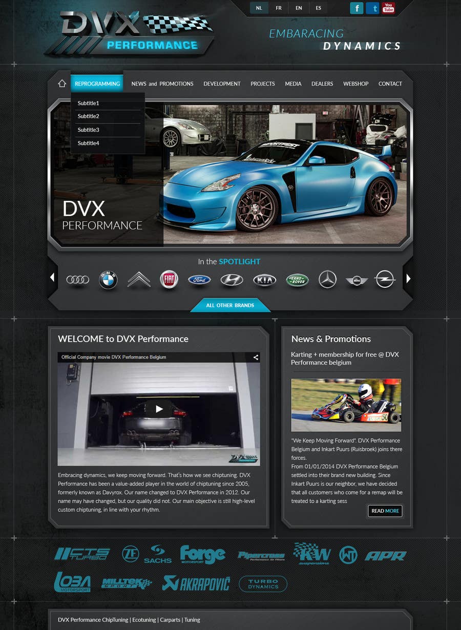 Contest Entry #42 for                                                 Design a Website Mockup for a (chip)Tuning company
                                            