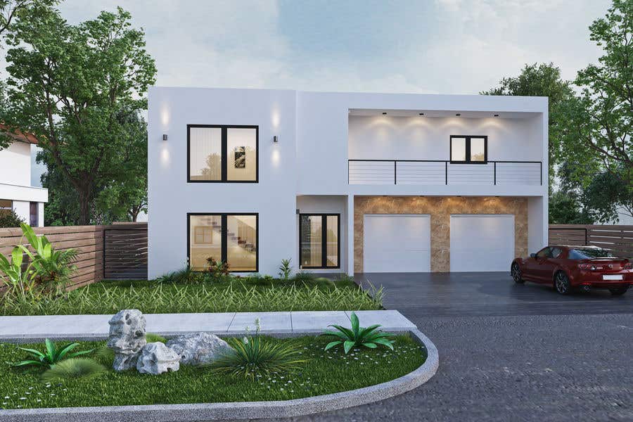 Konkurrenceindlæg #5 for                                                 One house rendering
                                            
