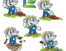 #66 pёr Lawn care company cartoon elephant mascot nga ronieyob