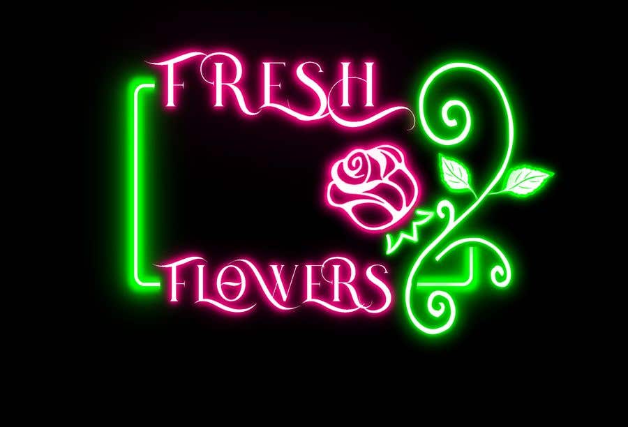 Proposition n°125 du concours                                                 Fresh flowers in neon
                                            