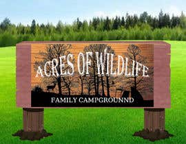 #44 za Acres of wildlife campground sign od rsra309