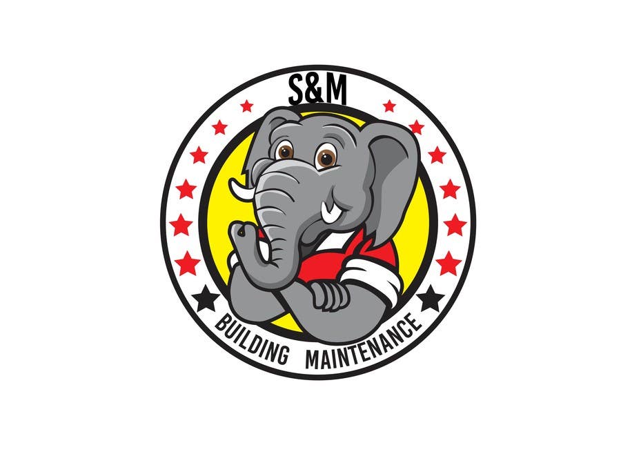 Kilpailutyö #9 kilpailussa                                                 Logo for S&M Building Maintenance business card
                                            