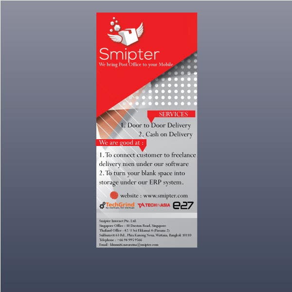 Konkurrenceindlæg #11 for                                                 Design a Xstand Banner for Smipter : We bring Post Office to You
                                            