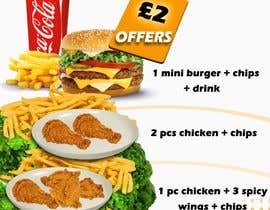 #40 cho Poster design for £2 offers in fast food restaurant bởi wellone2and2