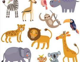 Nro 24 kilpailuun Design jungle/zoo icons &amp; illustrations for our new kindergarten website käyttäjältä Adnan6465