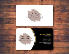 #351 untuk Kllure Lashes - Business Card Design oleh Mrinal819