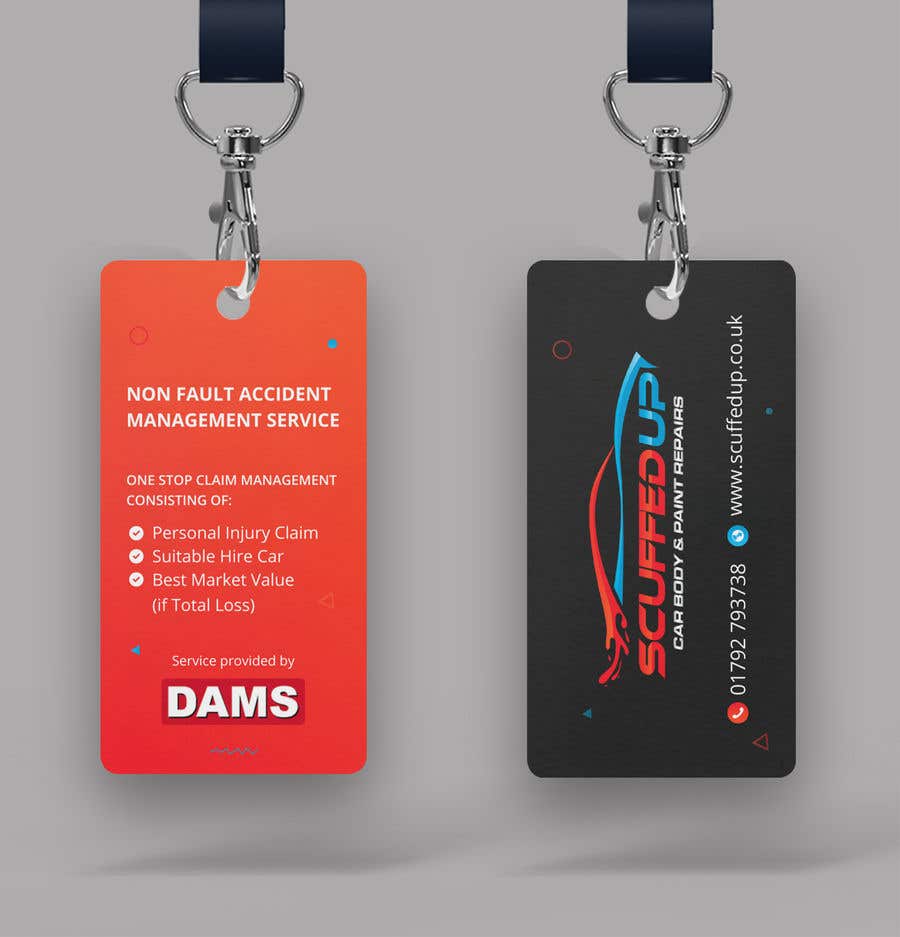 Contest Entry #212 for                                                 Design a Keyring Card for an Auto Body Shop
                                            