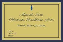 #97 for I need a simple template for a mineral label which is like a business card like card for identifying minerals like a name-tag af RafiaZahid19