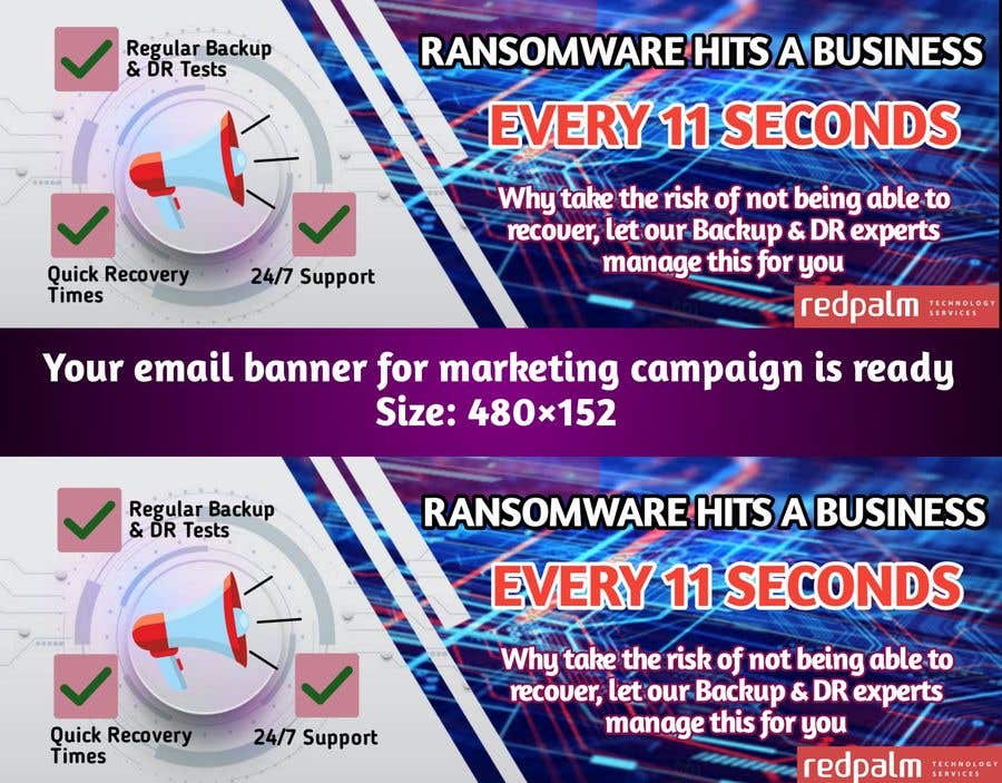 Konkurrenceindlæg #184 for                                                 Email banner for a marketing campaign
                                            