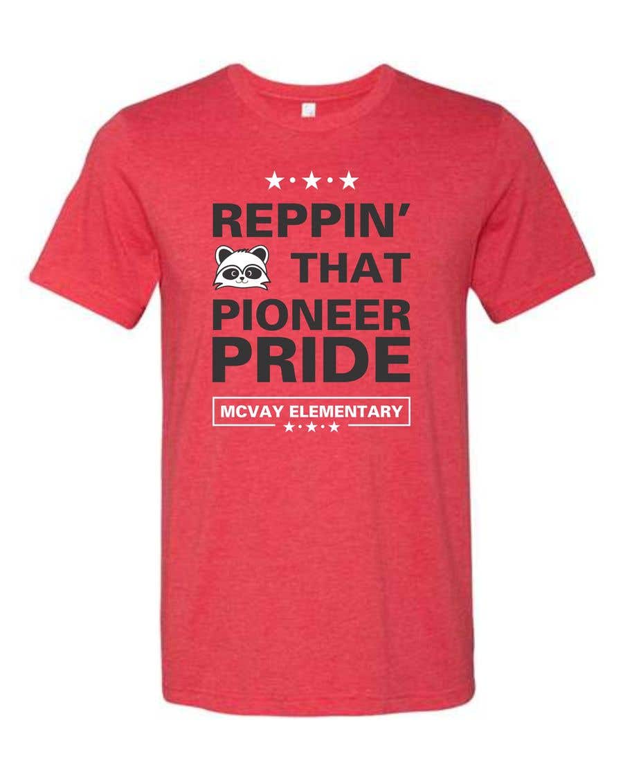Penyertaan Peraduan #155 untuk                                                 McVay Elementary Reppin that Pioneer Pride Tee Shirt logo
                                            