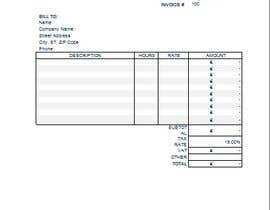 #22 for Excel template for invoice by vw8205288vw