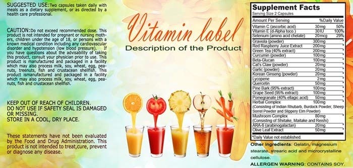 Proposition n°19 du concours                                                 Creating Vitamin Bottle Labels - Will pick 10 Winners
                                            