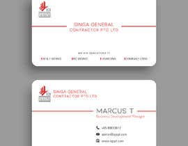 #56 for build a name card for Singa General Contractor Pte Ltd by Jeevakavish