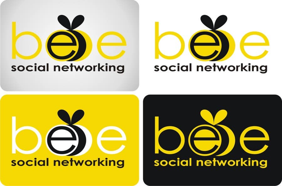 Konkurransebidrag #257 i                                                 Logo Design for Logo design social networking. Bee.Textual.Illustrative.Iconic
                                            