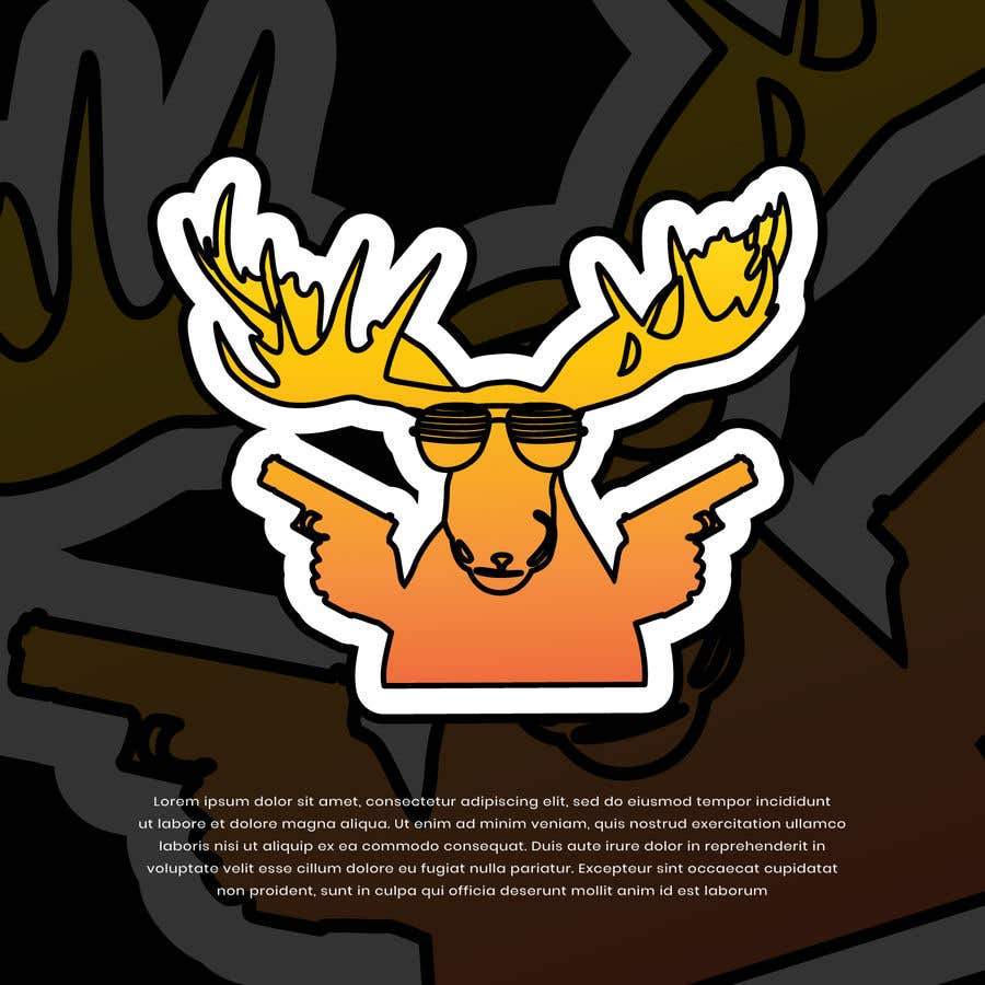 Proposta in Concorso #14 per                                                 Undercover Moose Sticker
                                            
