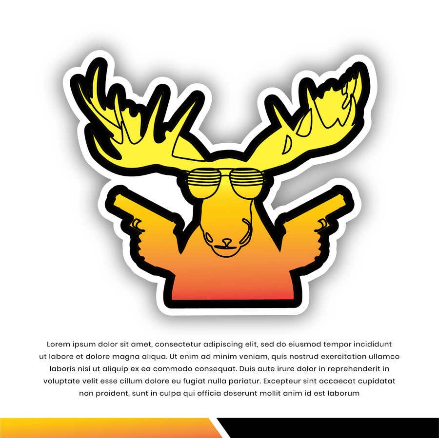 Participación en el concurso Nro.20 para                                                 Undercover Moose Sticker
                                            