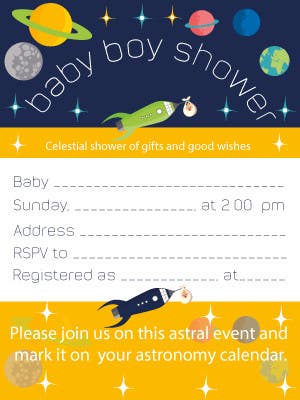 Bài tham dự cuộc thi #38 cho                                                 Baby Shower Invite
                                            