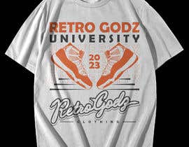 #159 untuk Retro Godz University Rebranding Project T shirt design oleh rashedul1012