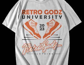 nº 161 pour Retro Godz University Rebranding Project T shirt design par rashedul1012 