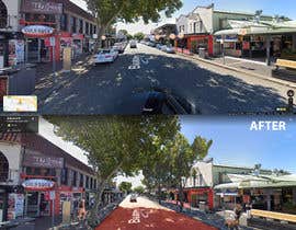 #12 para CGI image of a street with on-street parking removed de untaiarts