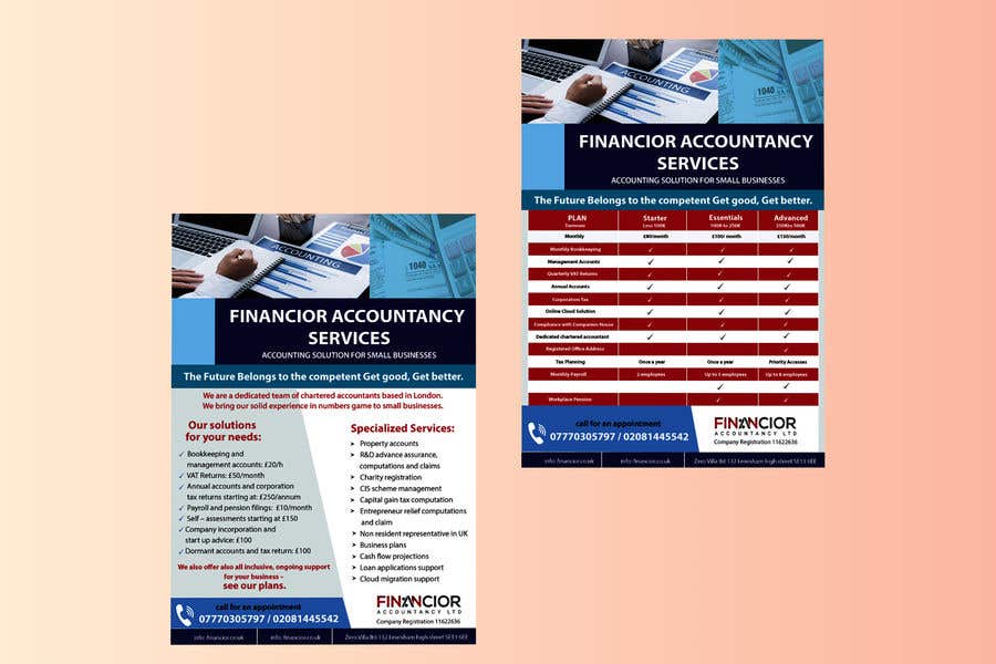 Bài tham dự cuộc thi #31 cho                                                 Financior Accountancy Services  - 14/07/2021 05:26 EDT
                                            