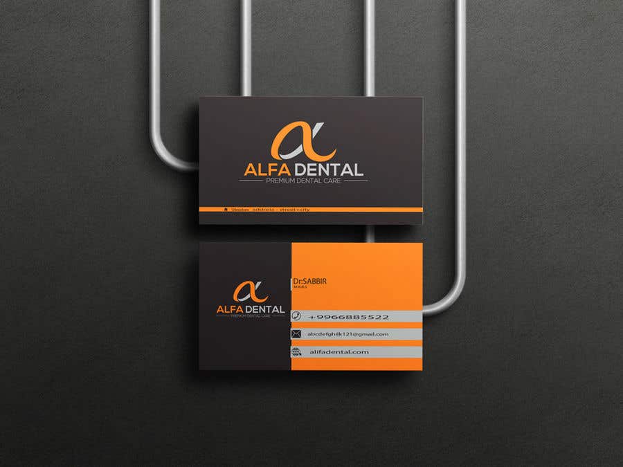 Kilpailutyö #701 kilpailussa                                                 Dental business card + Appointment reminder card
                                            