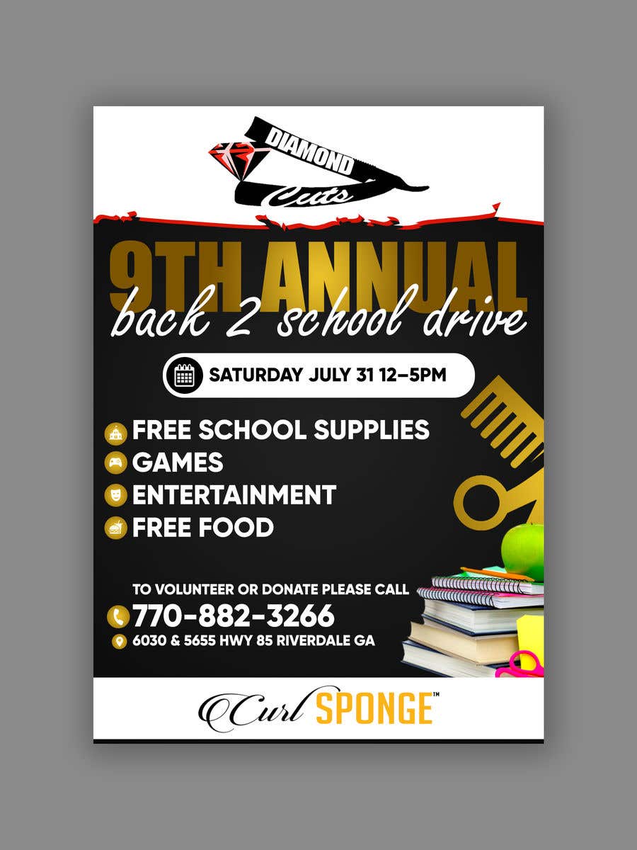 Contest Entry #36 for                                                 Flyer back 2 school
                                            
