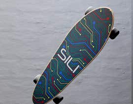 #28 for Design Electric Skateboard Grip Tape (top of skateboard) af yashr51