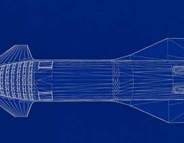 #7 para Blue Print design of Space X Starship Rocket por SGTCh0ppa