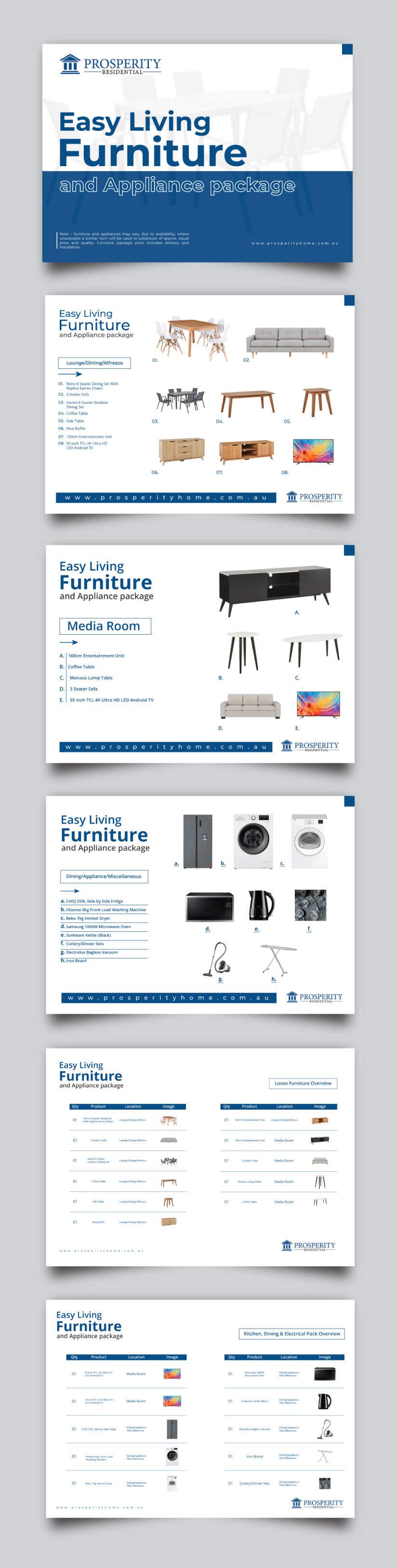 Kilpailutyö #105 kilpailussa                                                 Create Furniture package brochure
                                            