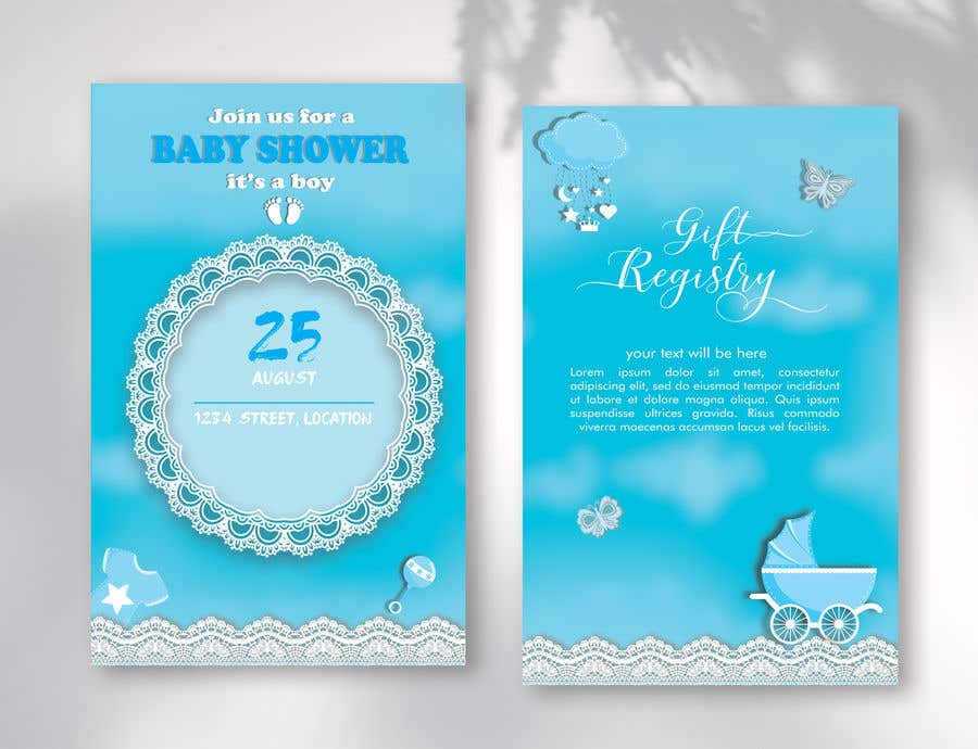 Kilpailutyö #295 kilpailussa                                                 Design Me A Baby Shower Invitation
                                            