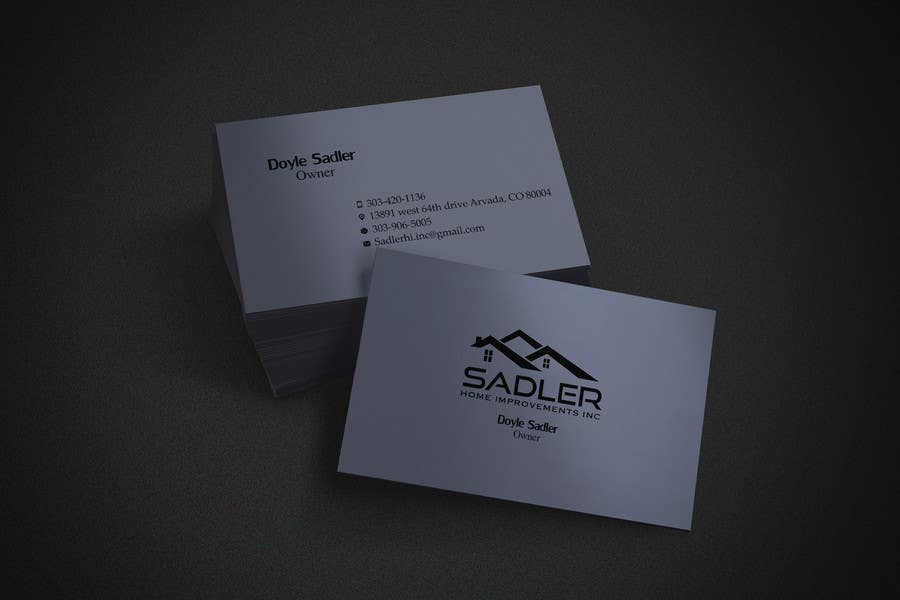 Bài tham dự cuộc thi #32 cho                                                 Design some Business Cards for sadler home improvements
                                            