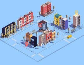 #41 pentru Design an isometric city illustration for a delivery website with simple animation (gif) de către haidarhashim