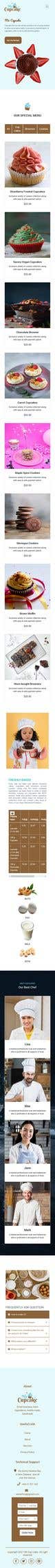 Graphic Design Penyertaan Peraduan #109 untuk Cupcake Company Responsive Website Template
