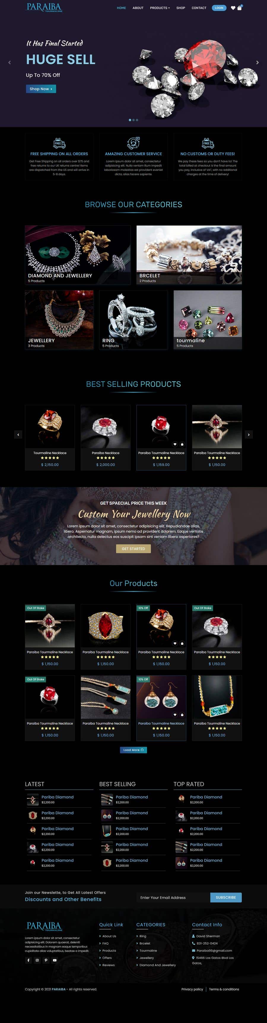 
                                                                                                                        Proposition n°                                            103
                                         du concours                                             Design a website for selling rare gemstones and expensive jewelry
                                        