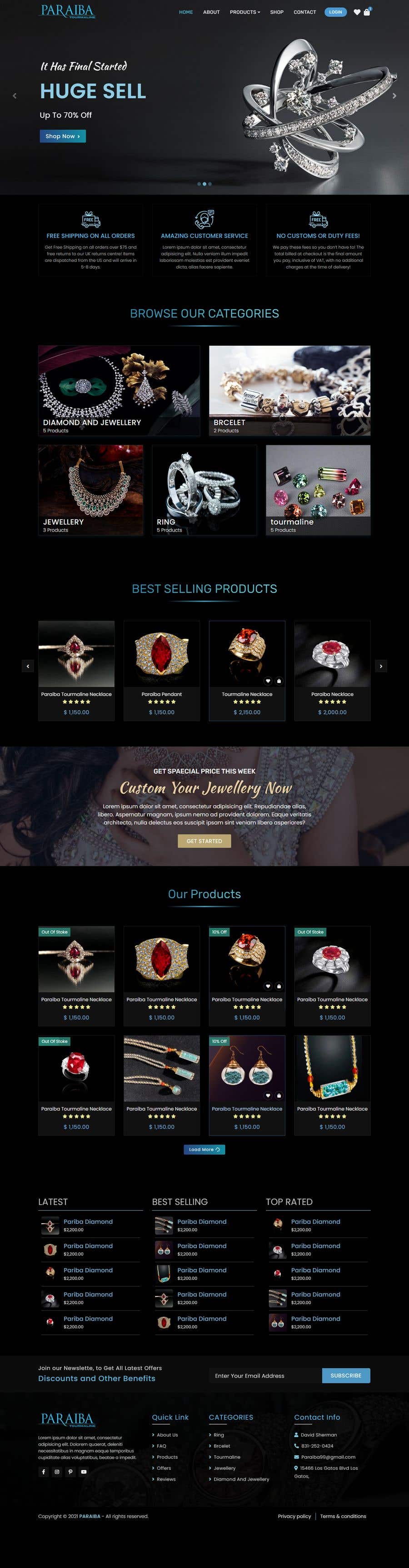 
                                                                                                                        Proposition n°                                            104
                                         du concours                                             Design a website for selling rare gemstones and expensive jewelry
                                        