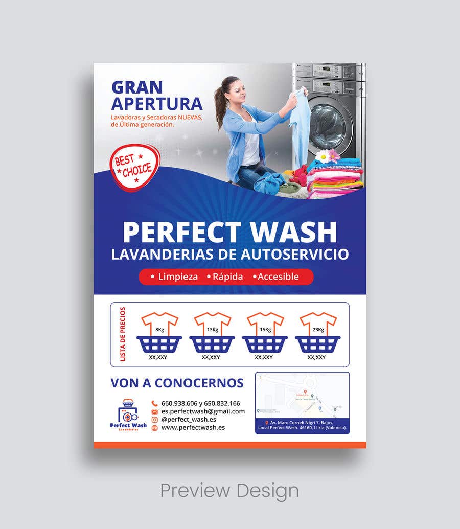 Konkurrenceindlæg #36 for                                                 Flyer for Self Service Laundromat
                                            