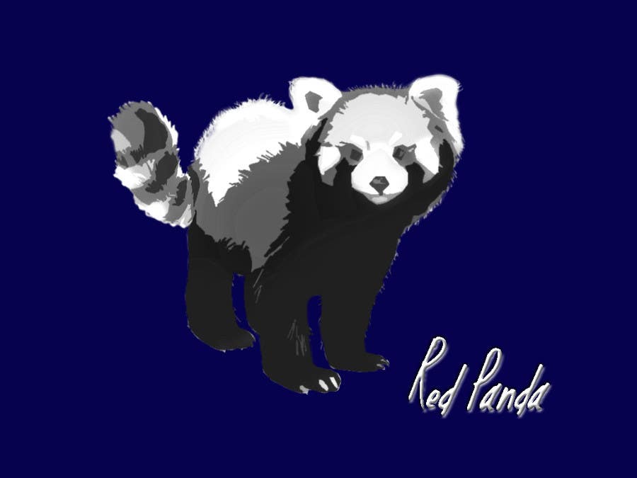 Proposition n°19 du concours                                                 Design a red panda animal icon for embroidery
                                            