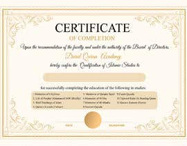 #131 cho certificate design for islamic institute bởi hassanprint11