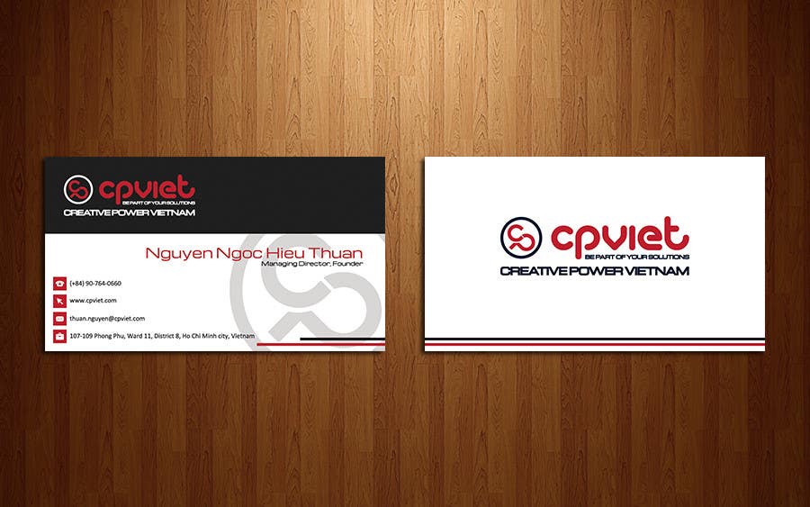 Proposition n°82 du concours                                                 Design some Business Cards for CPVIET
                                            