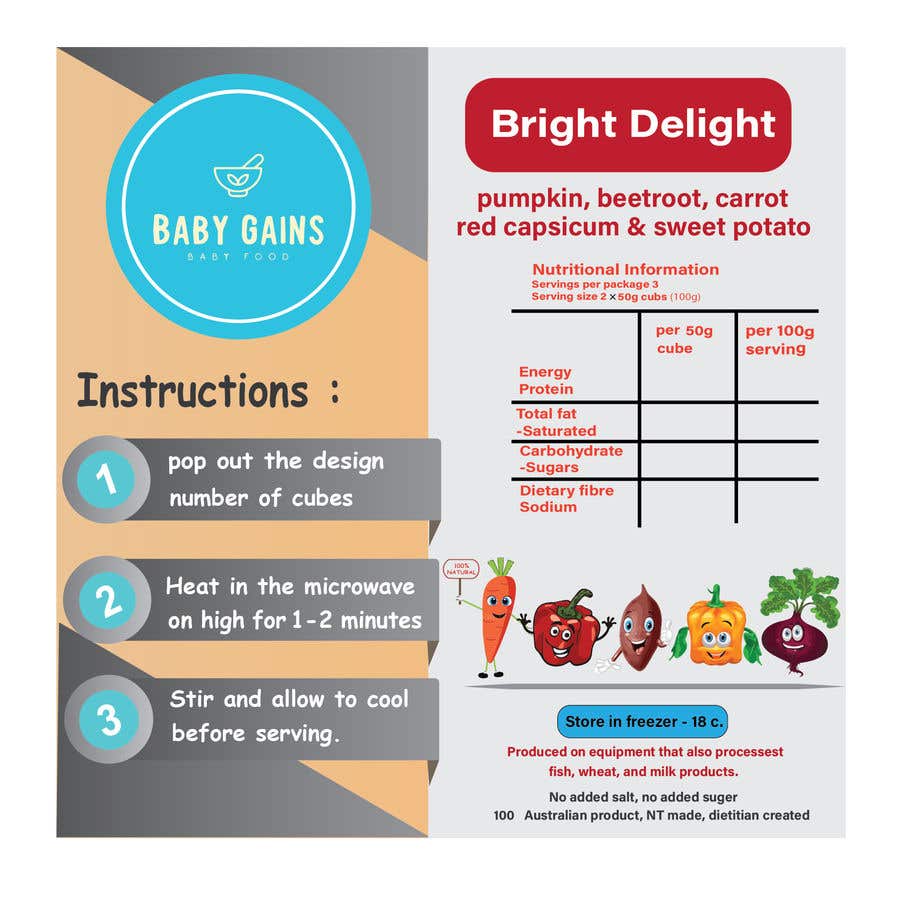 
                                                                                                                        Penyertaan Peraduan #                                            27
                                         untuk                                             Baby Food product, packaging design
                                        