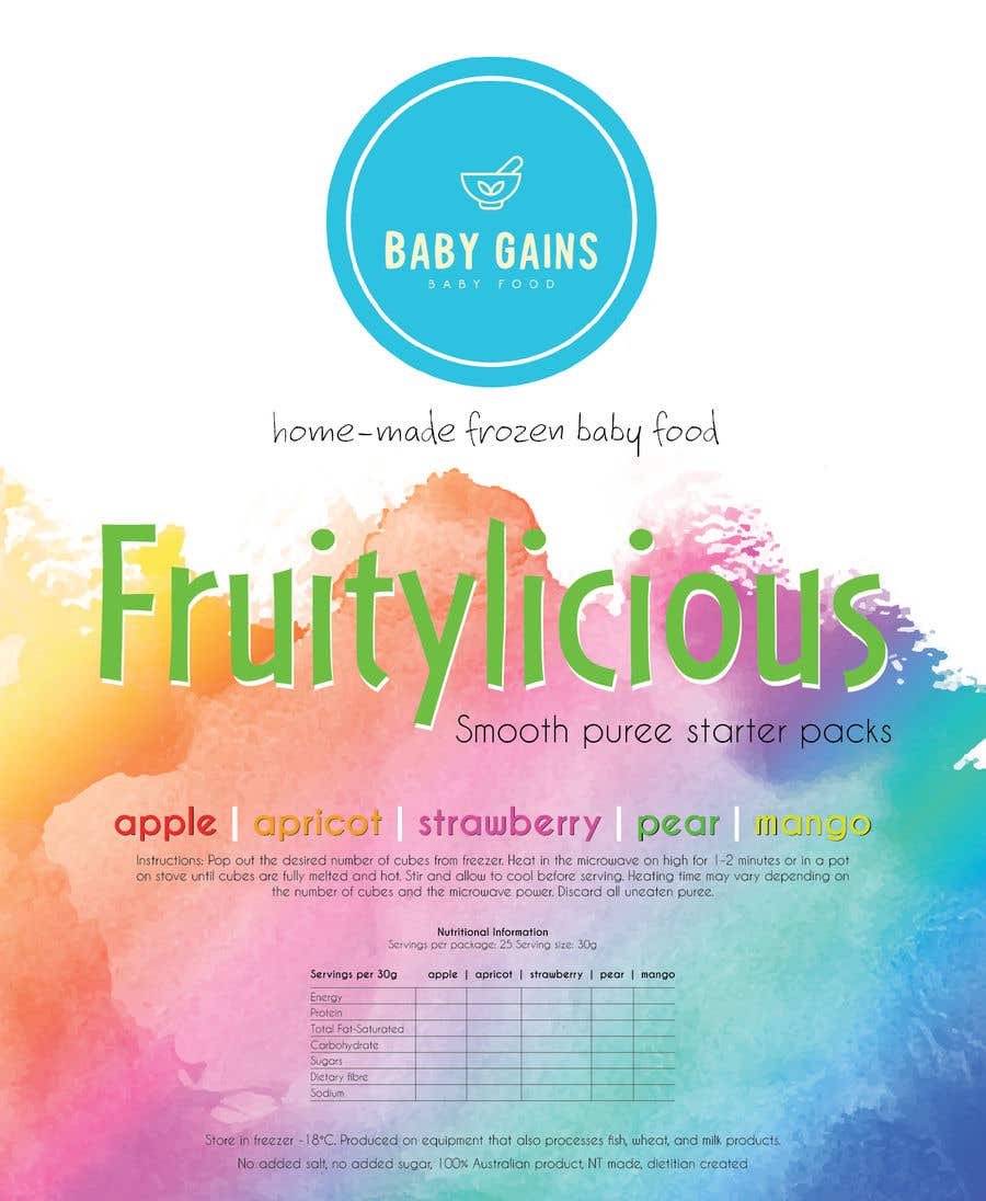 
                                                                                                            Penyertaan Peraduan #                                        62
                                     untuk                                         Baby Food product, packaging design
                                    