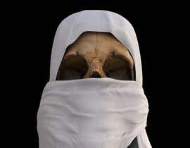 #31 para Design of an Arab female Skull with a scarf for 3D printing por Almotaz1989